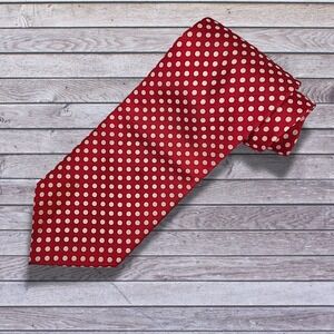 👔 MR. ITALY MENS TIE POLKA DOT DESIGN NEW YORK ROME LONDON 100% POLYESTER